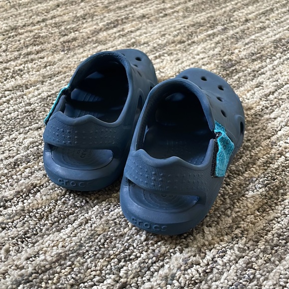 Crocs slip on - Velcro closure - blue - Picture 2 of 4